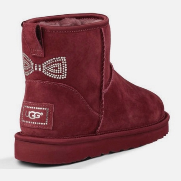 UGG Shoes - UGG Classic Mini Crystal Bow Boots